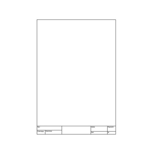 Műszaki rajzlap, A/4, keretezett, 170 g, 25 ív/cs.