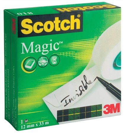 Ragasztószalag, 3M, Scotch Magic 810, írható, 12mmx 33m