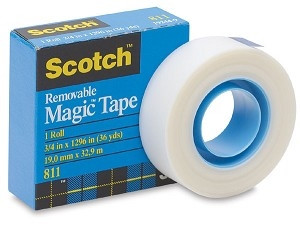 3M Scotch Magic 811 átlátszó ragasztószalag - írható, eltávolítható (19mmx33m) 