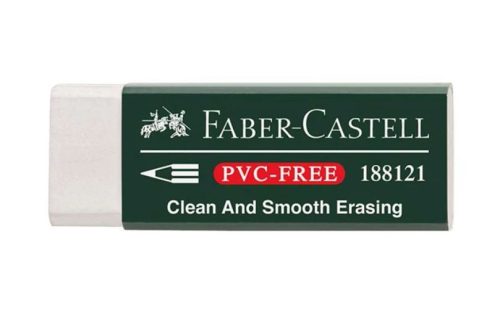 Radír Faber-Castell 7081, pvc mentes, színes ceruzához is