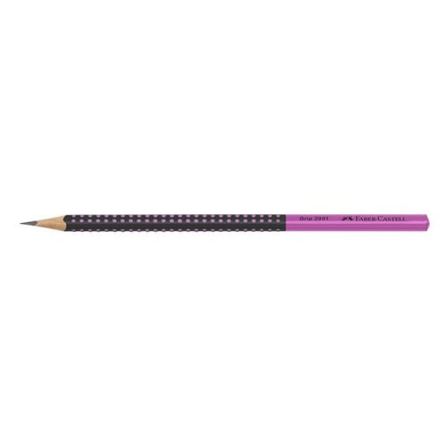 Grafitceruza Faber-Castell Grip 2001 HB, fekete/pink