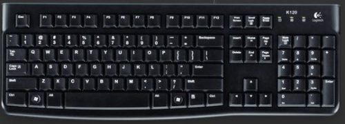 Billentyűzet Logitech K120 fekete