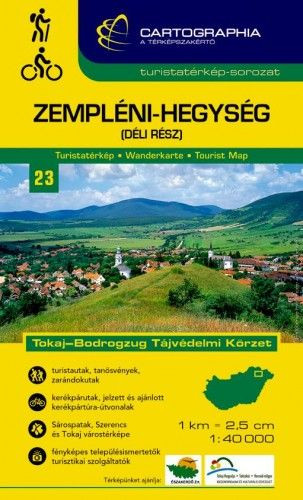 Zempléni-hegység (déli rész) turistatérkép 1:40.000