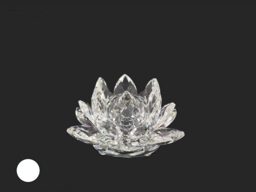 Lótusz kristály, 8×5 cm