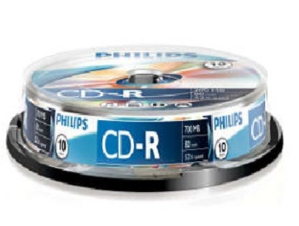 Lemez CD-R Philips, Verbatim, Maxell 10db / henger