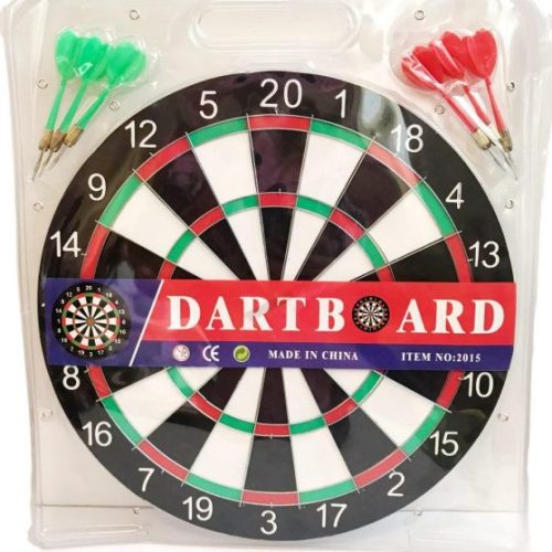 Darts játék, 38cm, 6db, tűvel