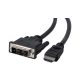 Kábel HDMI - DVI 2m Value