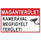 Matrica kamerával megfigyelt terület 25X15 cm