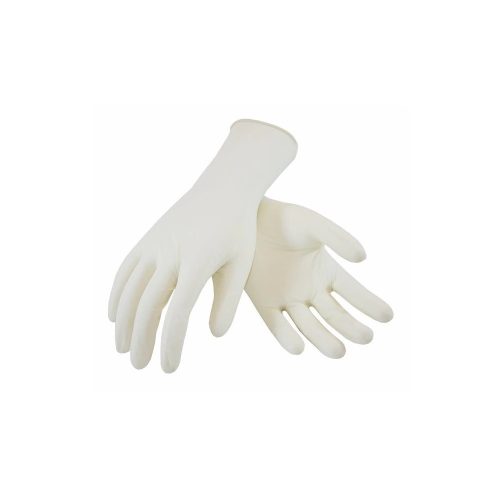 Gumikesztyű latex púderes M 100 db/doboz, GMT Super Gloves fehér