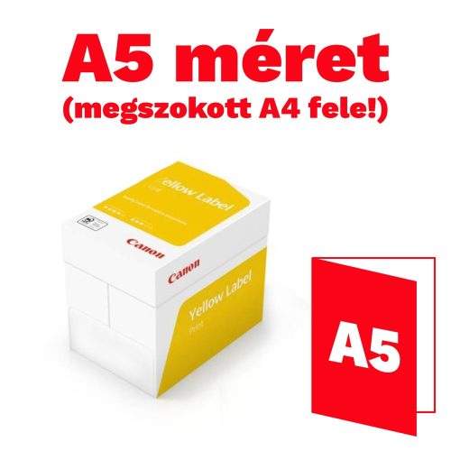 Fénymásolópapír A/5, 80g, 500ív/csom